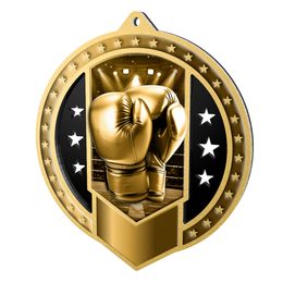 Noir Stainless Steel Boxing Classic Medal