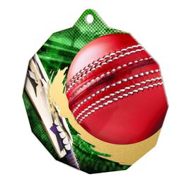 Polygon Stainless Steel Cricket Medal