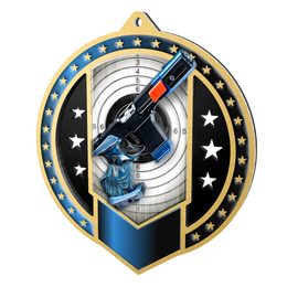 Noir Stainless Steel Shooting 2 Medal