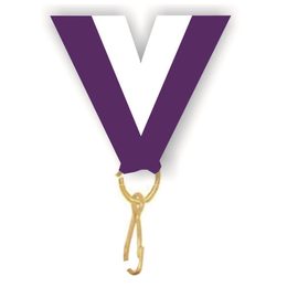 Purple & White Ribbon