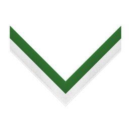 Green & White Ribbon