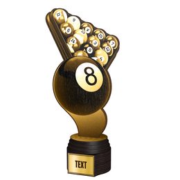 Frontier Classic Real Wood Snooker Trophy