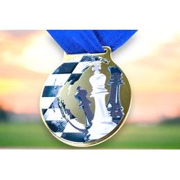 Sacul Chess Color Texture 3D Print Medal