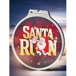 Habitat Santa Run Silver Eco Friendly Wooden Medal