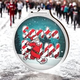 Habitat SantaRun Silver Eco Friendly Wooden Medal