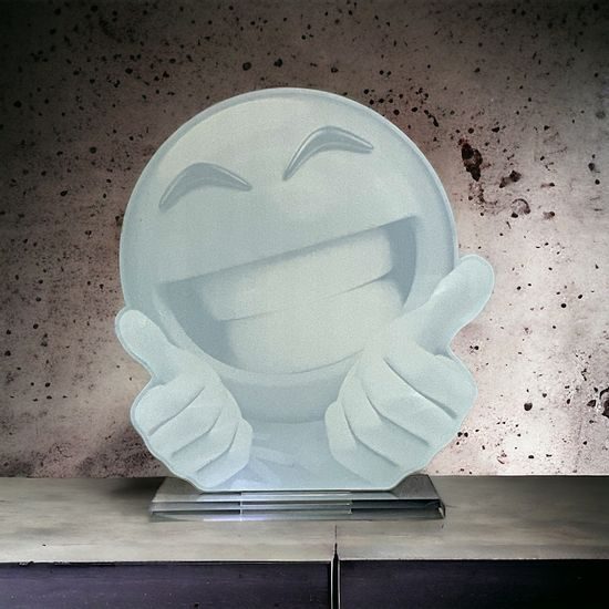 Cannes Printed Acrylic Tennis Smiling Ball Trophy