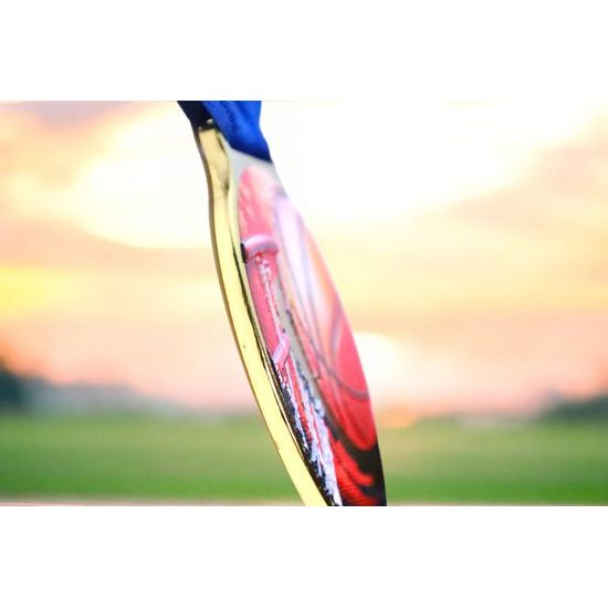 Sacul Basketball Color Texture 3D Print Medal