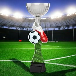 Montreal Football Boot and Ball Silver Cup Trophy