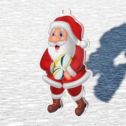 Jolly Father Christmas Rugby Medal