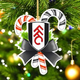 Candy Cane Logo Custom Made 2D Printed Bauble