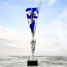 Austin Silver and Blue Value Laser Cup