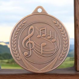 Champion Embossed Music Bronze Medal