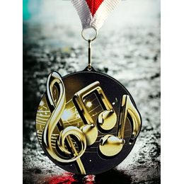 Rincon Classic Music Black Acrylic Medal