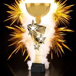 Triple Star Classic Ice Hockey Gold Trophy Cup