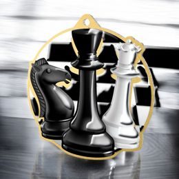 Aurum Chess Stainless Steel Medal