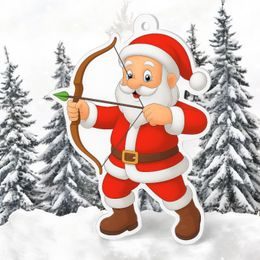 Jolly Father Christmas Archery Medal