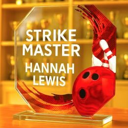 Hopper Tenpin Bowling Glass Award