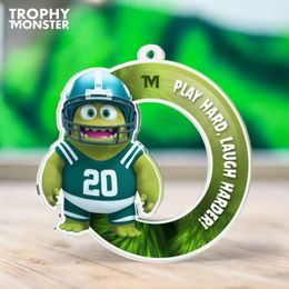 "Gnasher" The American Football Trophy Monster Inspire Medal