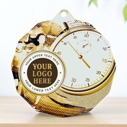 Dodeca Running Stainless Steel Logo Insert Medal