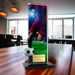 Apla Red and Blue Football Kit Trophy