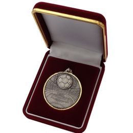 Deluxe Velour Medal Box Red 52mm