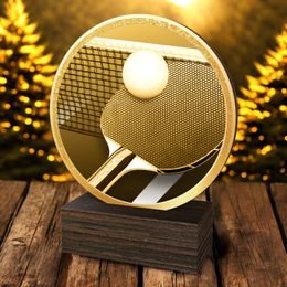 Holt Classic Table Tennis Wood Trophy