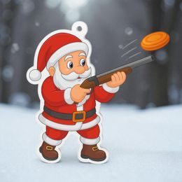 Jolly Father Christmas Clay Pigeon Shooting Medal