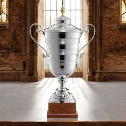 Verratti Silver Plated Metal Trophy With Lid