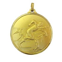 Diamond Edged Athletics Track and Field Gold Medal