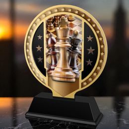 Sentinel Stainless Steel Chess Trophy