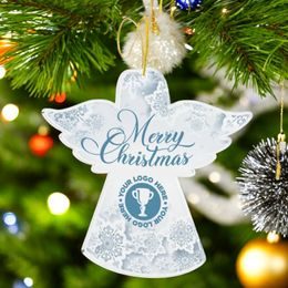 Christmas Logo Angel Custom Made Printed Bauble