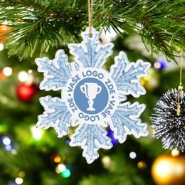 Snowflake Logo Custom Made Printed Bauble