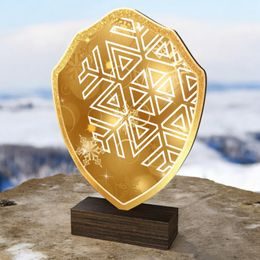 Arden Classic Winter Wonderland Real Wood Shield Trophy