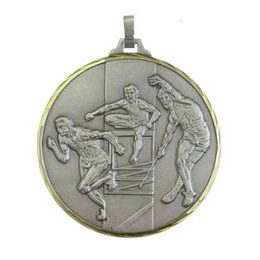 Diamond Edged Athletics Track and Field Silver Medal