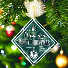 Christmas Diamond Logo Custom Made Printed Bauble