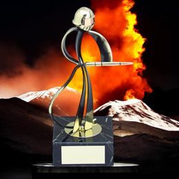 Galicia Firefighter Handmade Metal Trophy