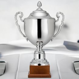 Barella Silver Plated Metal Cup With Lid