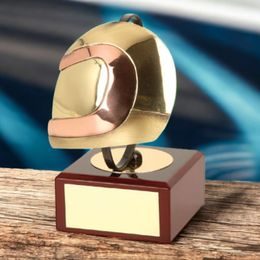 Cirat Motorsports Helmet Handmade Metal Trophy