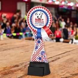 Toto Custom Logo Acrylic Rosette Award