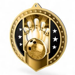 Sentinel Classic Ten Pin Bowling Stainless Steel Medal