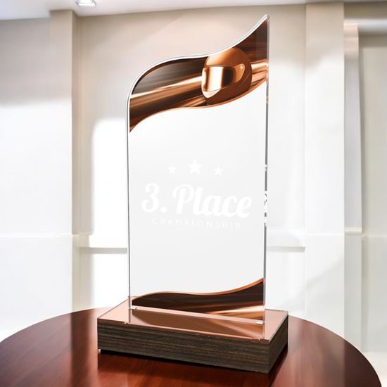 United Motorsports Acrylic Wood Fusion Trophy