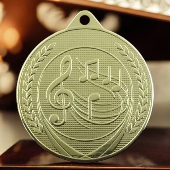 Champion Embossed Music Gold Medal
