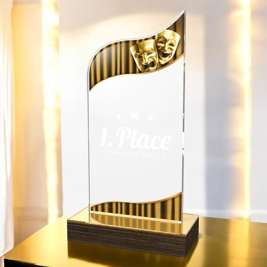 United Drama Acrylic Wood Fusion Trophy