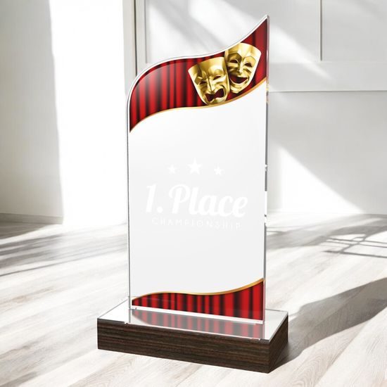 United Drama Acrylic Wood Fusion Trophy