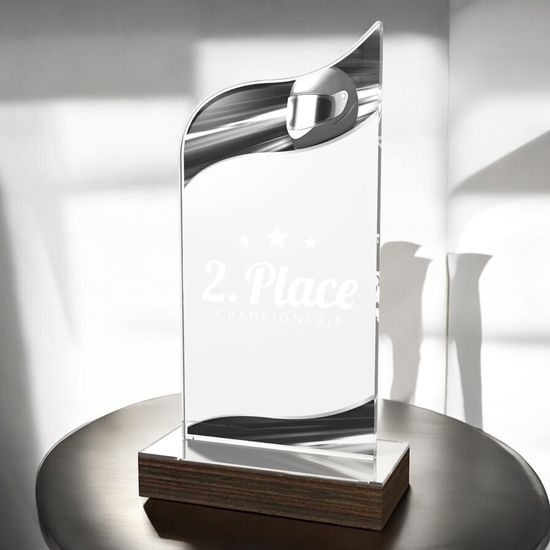United Motorsports Acrylic Wood Fusion Trophy
