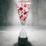 Caesar Silver Red Trophy Cone Cup